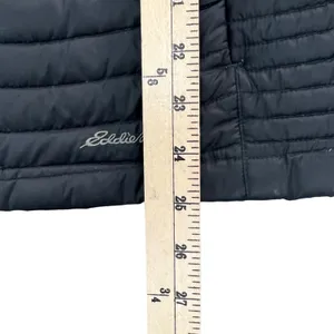 Eddie Bauer Jacket Womens S‎ Gray Black Down Fleece Puffer Insulated Full Zip thumbnail 8