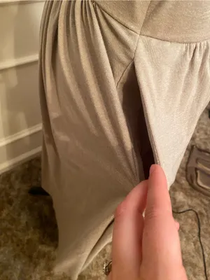 OGL Neutral Beige Maxi Skirt with Elastic Waist thumbnail 4