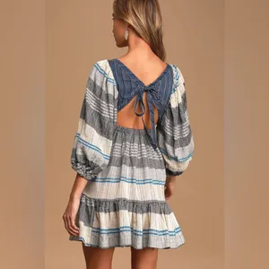 Free people All Lined Up Mini Dress thumbnail 4