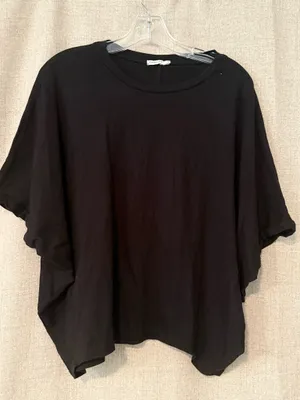 Comune | Black Oversized Short Sleeve Top | L Size L thumbnail 1