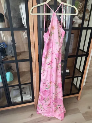 Peppermayo Pascal Maxi Dress Halter wedding guest drape open back Floral Print thumbnail 2