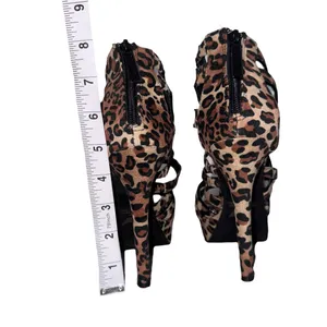 Shiekh Gaze-114 5.5 Hi Heel Color Camel Leopard Velvet thumbnail 5