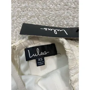 Lulus Zenith Cream Lace Maxi Dress NWT Size XS Halter Full Length Bridal Gown thumbnail 15