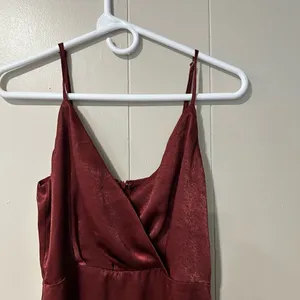 Lulus Extra Extravagance Burgundy Sleeveless Maxi Dress size: Small thumbnail 4