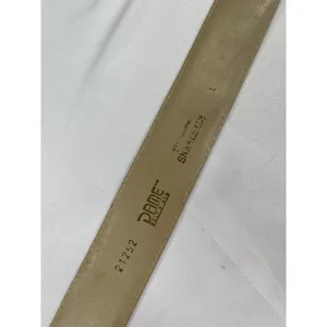 Dame Belt And Bag SKU 7929 Elegant Beige Snake Embossed Leather Belt Size L thumbnail 7