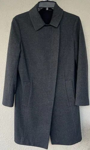 Brunello Cucinelli Gray Cashmere Coat Women’s S Quiet Luxury Old Money Formal thumbnail 1