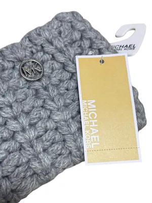 MICHAEL KORS Chunky Knit Headband OS Gray $58 Retail NWT thumbnail 3