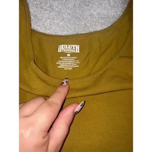 Duluth Trading Co. Tank Womens Mustard Yellow No-Yank Racerback thumbnail 4