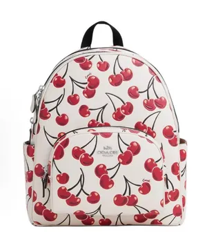 🍒 Coach Court Backpack With Cherry Print caa72 thumbnail 1