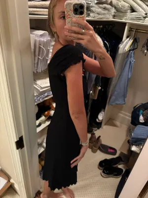 Vintage Embroidered Black Dress thumbnail 3
