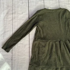 CENY Nordstrom Rack NWT size XS dark green tiered long sleeve A line dress thumbnail 11