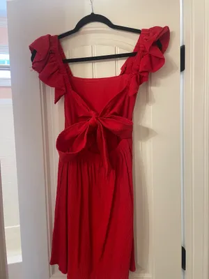 Mini Red Dress thumbnail 4