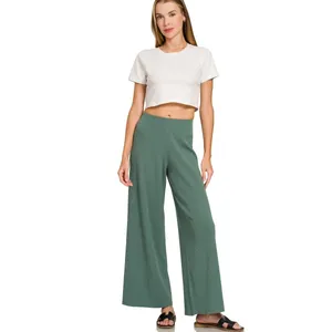 Zenana Viscose Sweater Top &‎ Pants Set - Ash Jade - Small thumbnail 12