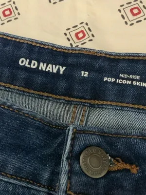 Old Navy Skinny Jeans Medium Wash Mid-rise Size 12 Pants Bottoms thumbnail 2
