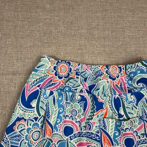 Skinz Swim Skirt Womens XS Multicolor Floral Nylon Spandex Paisley Print Lined thumbnail 11
