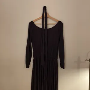 Joyfolie Dress Black High-Low Long Sleeve Maxi Size Small thumbnail 7