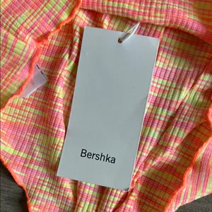 Bershka Neon Pink and Yellow Striped Top thumbnail 7