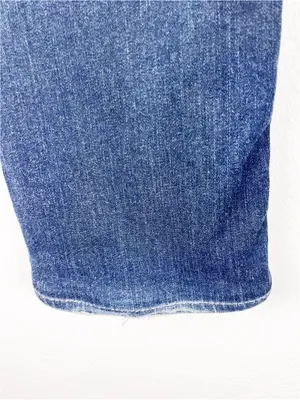 BKE Hazel Curvy Fit Distressed Five Pockets Blue Denim Jeans Size 33L Western thumbnail 14