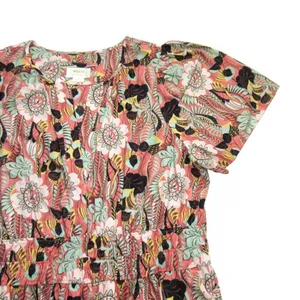 NWT Anthropologie Maeve Somerset Maxi in Botanic Garden Tiered Cotton Dress M thumbnail 5