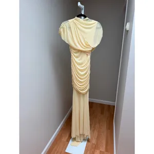 Amanda Uprichard Evianna Gown in Cornsilk Yellow Size Small thumbnail 4