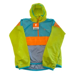 NEW Cotopaxi Teca Windbreaker Women XS Blue Green Packable Anorak 1/2 Zip Hooded thumbnail 1