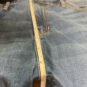 Abercrombie & Fitch High Rise The Flare Denim blue medium wash 10 regular length thumbnail 6
