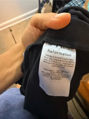 Reformation Alden Black Knit Mini Dress thumbnail 5