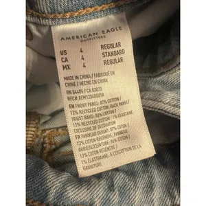 American Eagle Strigid Jeans Women’s 4R Light Wash Straight High Rise Straight thumbnail 5