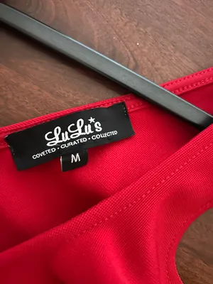 Lulus red dress thumbnail 3
