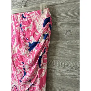 Lilly Pulitzer XS Palmer Faux Wrap‎ Skirt Beach Bliss Tiki Pink thumbnail 2