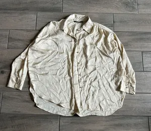 Zara Cream Button-Down Shirt thumbnail 1