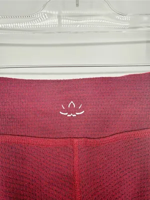 Beyond‎ Yoga Textured Leggings Women's S Heathered Burgundy Activewear thumbnail 5