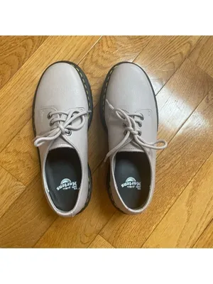 DR. MARTENS 31167 PLATFORM OXFORDS SHOES PINKY BEIGE BLUSH WOMENS Sz 39 US 8 thumbnail 5