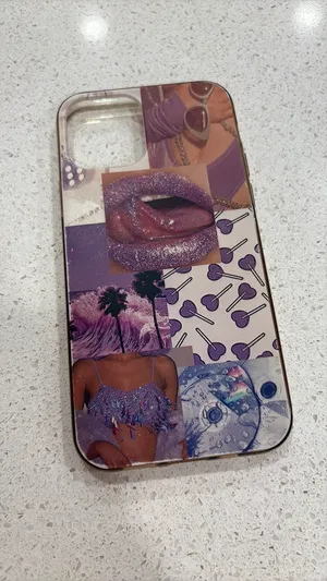 Purple graphic iPhone 12 case thumbnail 2