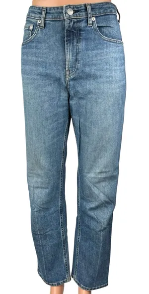 Everlane Women's Blue High Rise Medium Wash Straight Denim Jeans Size 28 thumbnail 1