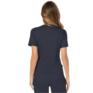 NEW‎ Cherokee Modern Classic Fit Mock Wrap Scrub Top Medical Career Comfort M thumbnail 3