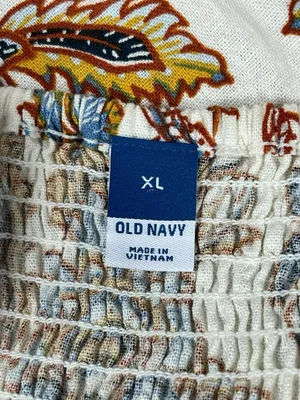 Old Navy XL Floral Print Smocked Back Linen Blend Midi Dress NWT Coquette thumbnail 13