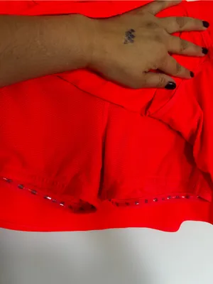 Athleta Neon Pink Mini Skort Skirt Size Small‎ thumbnail 3