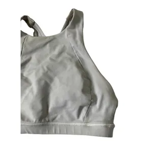Lululemon Sportsbra Women Size 4 Grayish White Activewear Yoga 10-746 thumbnail 2