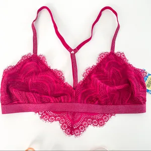 Free People Intimately Swept Away Bra Bralette in Fuchsia NWT thumbnail 4
