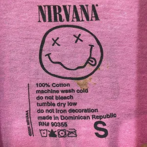 Nirvana In Utero Live 93 Rock Tour Dates Grunge Band Tee S thumbnail 4
