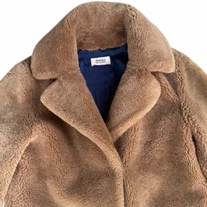 Yves Salomon Meteo Women's Teddy Bear Coat Camel Brown 100% Lamb Shearling Fur thumbnail 7