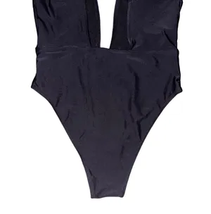 Black Plunge High Cut One Piece Swimsuit thumbnail 6