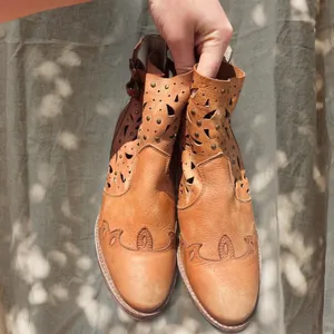 Veracruz Fire & Flourish Leather Ankle Boots thumbnail 3