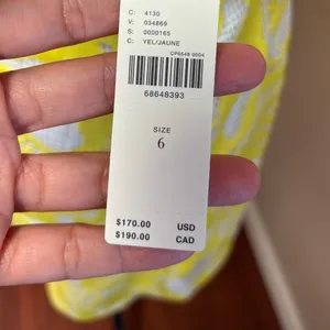 Maeve by Anthropologie NWT Yellow Embroidered Lace Mini Dress Size 6 thumbnail 8