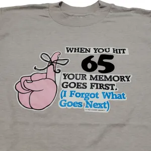 Vintage 1982 Country Graphics Shirt Size Small Funny Graphic Tee When You Hit 65 Unisex T-shirt thumbnail 3