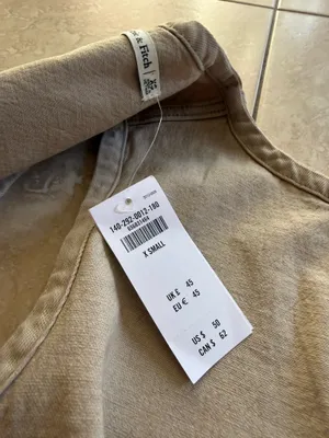 Abercrombie and fitch khaki denim top thumbnail 4
