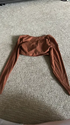 OFFLINE by Aerie Long Sleeve Cropped Seamless Ribbed thumbnail 3
