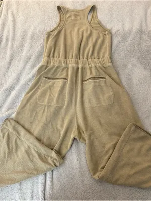 Free People Timko Onesie Tan Size L thumbnail 4