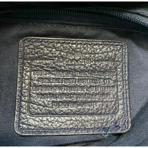 Coach Mickey Navy Blue Pebbled Leather Drawstring Bucket Bag Crossbody Classic thumbnail 9
